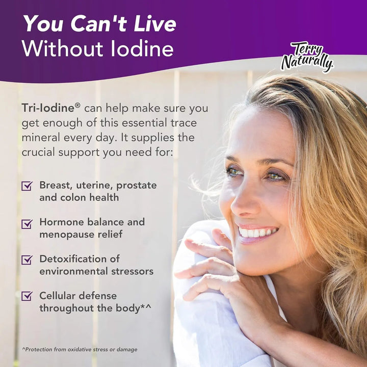 Tri-yodine 12,5 Mg 12500 Mcg De Yodo 90 Cápsulas Apoyo Equil - Imagen 2