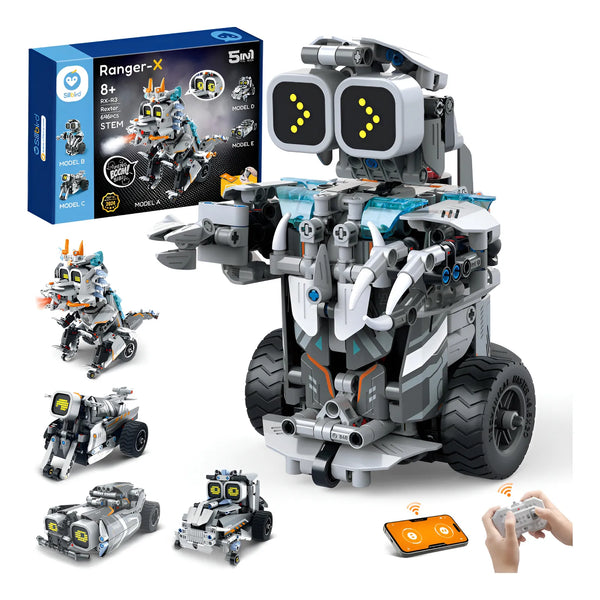 Kit Dinosaurio Robot Construcción Control Remoto Regalos Ste Personaje Color - Imagen 1