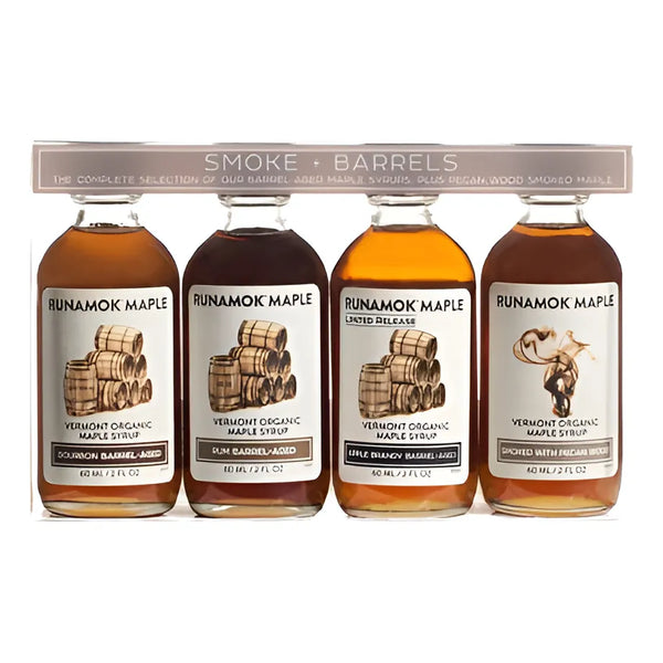 Caja De Tres Jarabes De Arce Añejo Infundidos 250 Ml Sabor Natural Premium