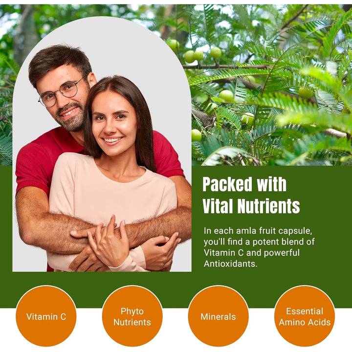 Cápsulas Amla 1500 Mg 150 Unidades Antioxidantes Energía Bri - Imagen 7