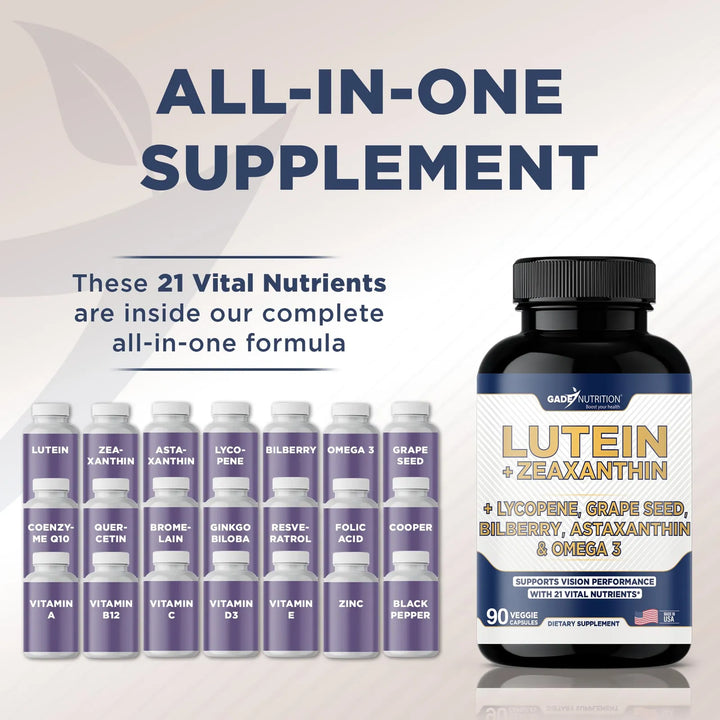 Luteína Zeaxantina Astaxantina Omega 3 Resveratrol Arándano - Imagen 4