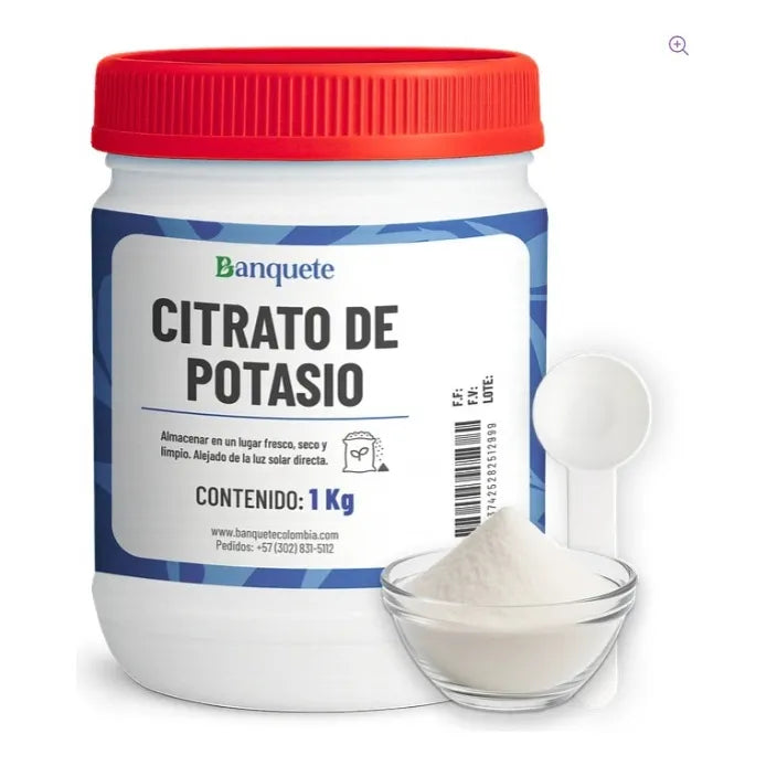 Citrato De Potasio 1kg Tarro - Imagen 1