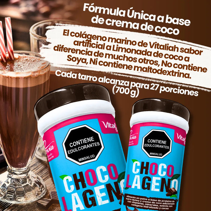 Colágeno Hidrolizado Chocolágeno Vitaliah X3 - Imagen 3