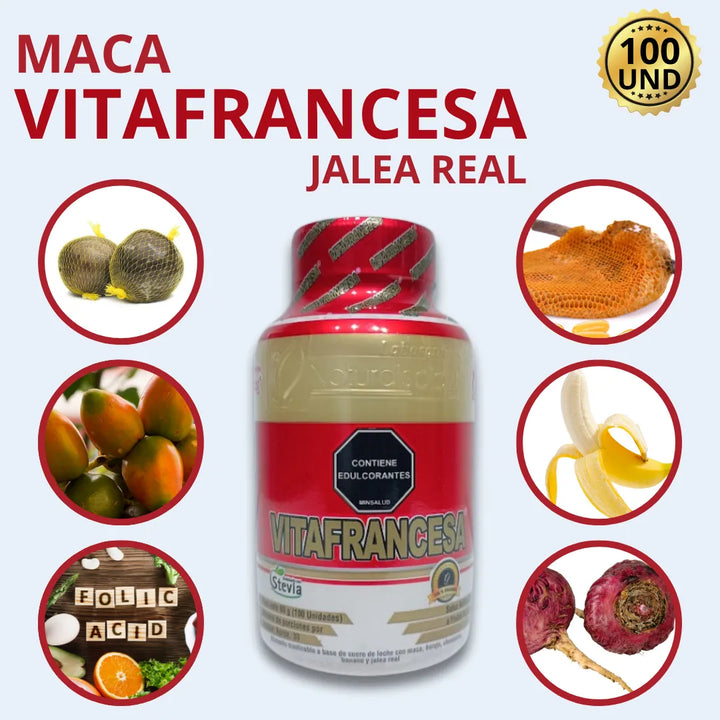 Vitafrancesa Maca Jalea Real Frutos Rojos - Imagen 7