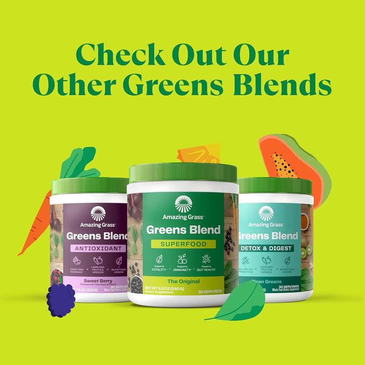 Bayas Verdes Superfood Amazing Grass De Origen Natural 200 G - Imagen 6