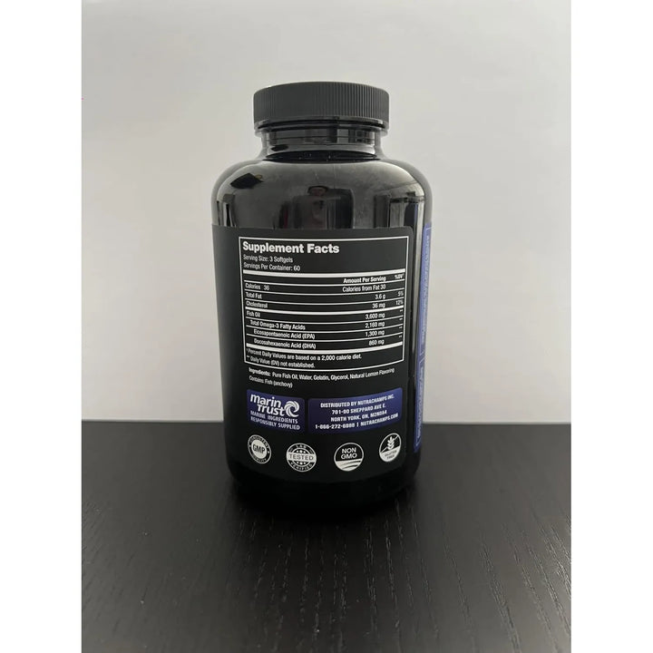 Aceite De Pescado Omega 3 3600 Mg Epa Dha Alta Potencia Apoy - Imagen 6