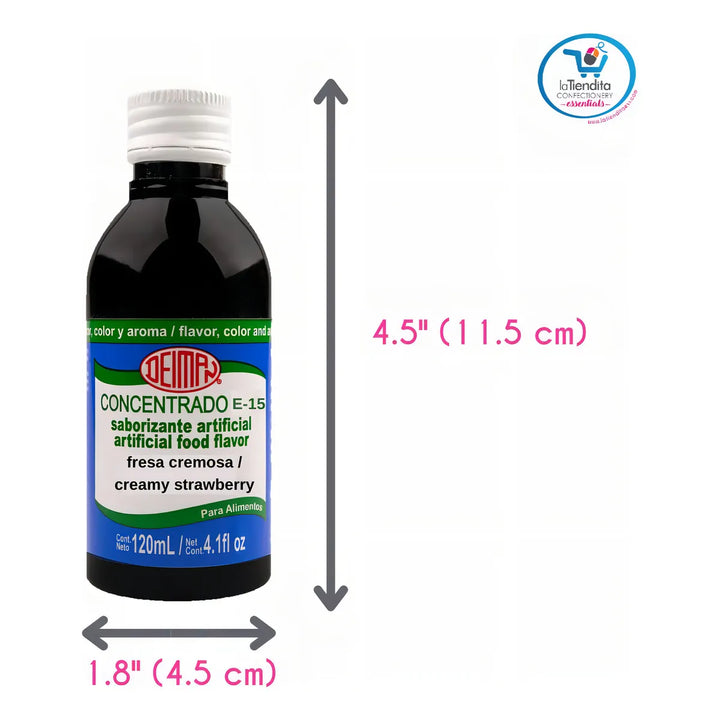 Aromatizante Artificial De Fresa Deiman 120 Ml Cremoso E-15 - Imagen 9