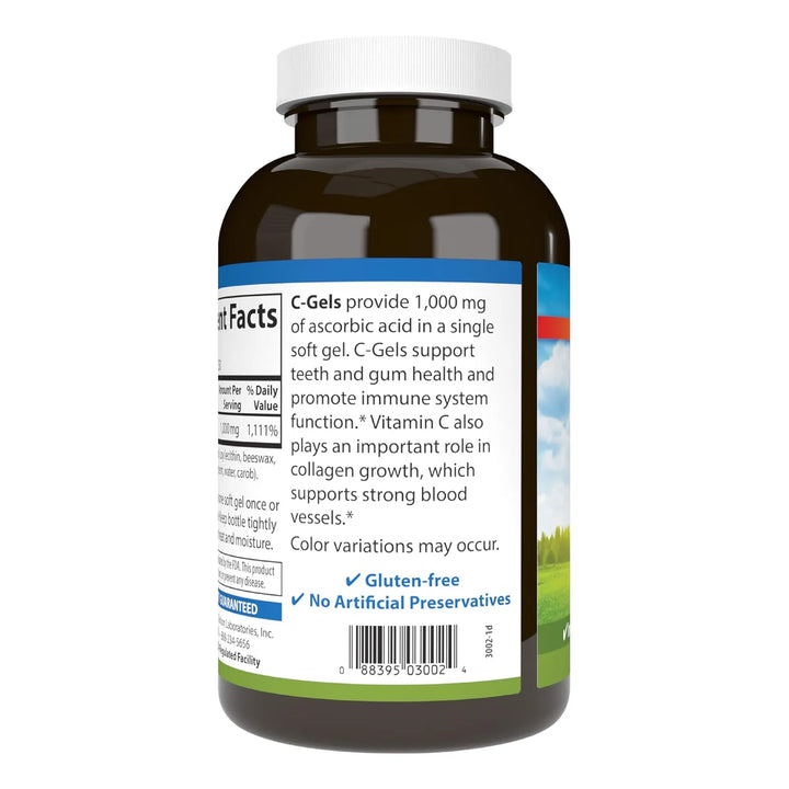 Carlson C-gels 1000mg Vitamina C Inmune Cardiaco 250 Cap - Imagen 9