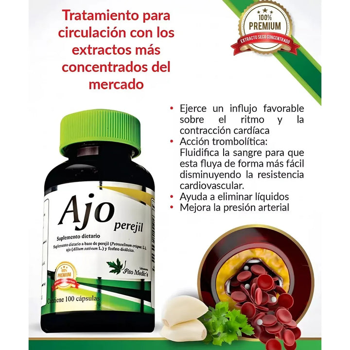 Ajo Perejil Adelgazante X 100 - Imagen 3