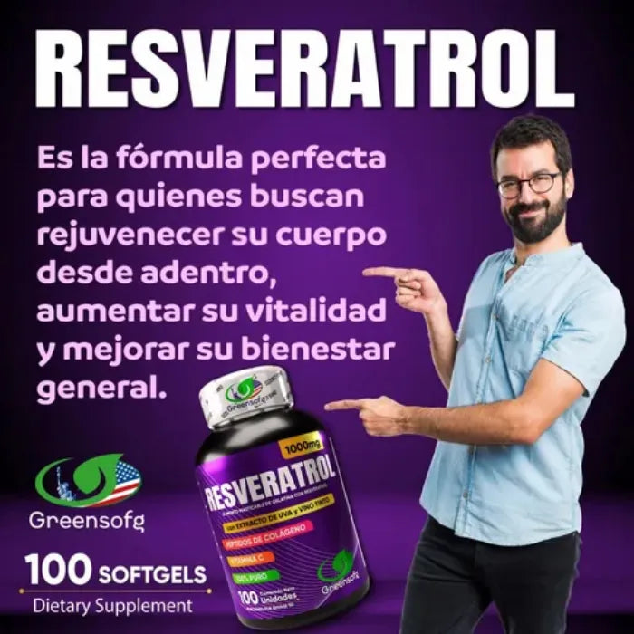 Resveratrol + Peptidos Colageno Sin Sabor - Imagen 3