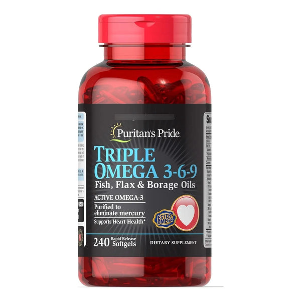 Aceites De Pescado Lino Y Borraja Triple Omega 3 6 9 Para Sa - Imagen 1