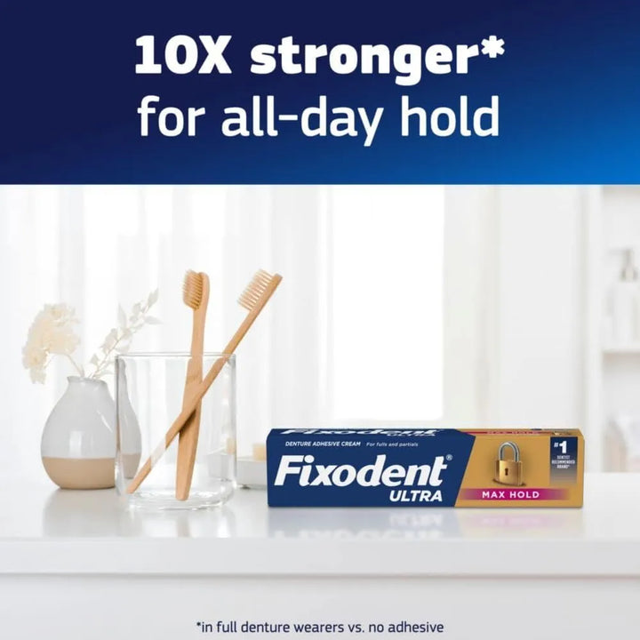 Adhesivo Dental Fixodent Ultra Max Hold 62 Gramos Paquete 7 - Imagen 5