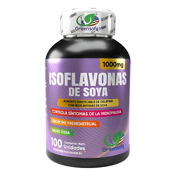 Isoflavonas De Soya Menopausia Síntomas Premenstruales Salud Ósea Hormonal Natural Mujer Original - Imagen 1