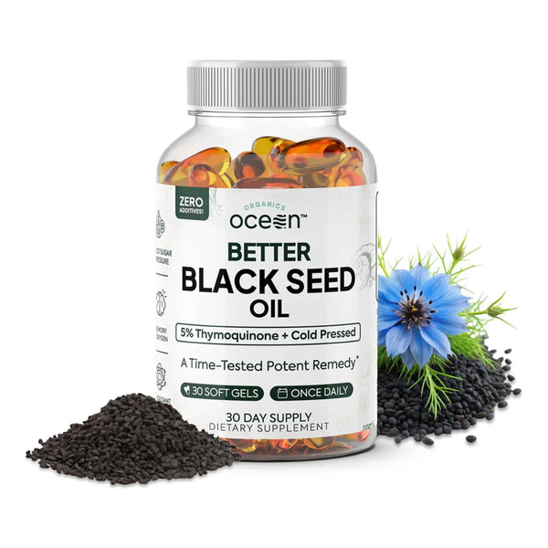 Better Organic Black Seed Oil Aceite Puro De Nigella Sativ Prensado En Frío 5 Timoquinona