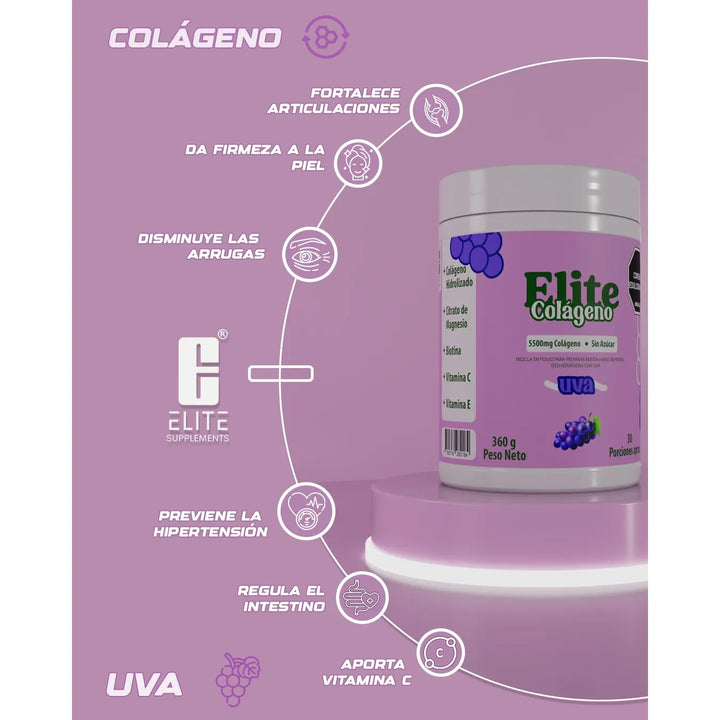 Colageno Hidrolizado Sabor Uva - Imagen 4