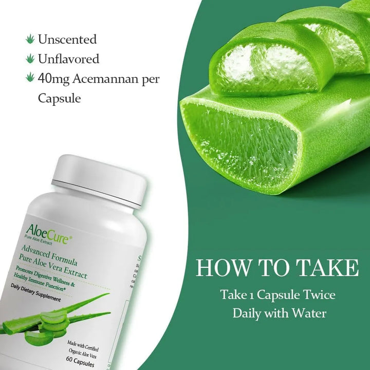 Cápsulas Orgánicas De Aloe Vera 130 Gramos Apoyan Salud Inte - Imagen 9