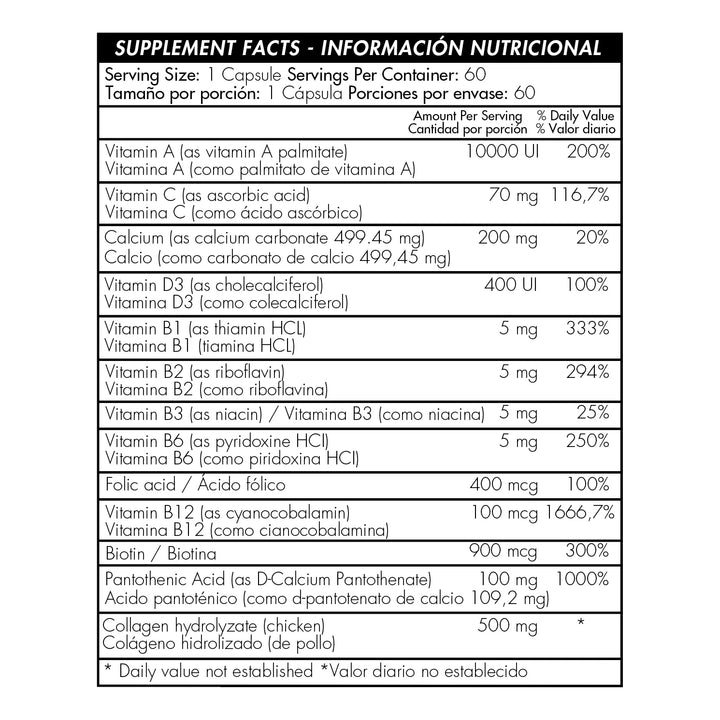 Capell Complex 60 Capsules Ni - Imagen 2