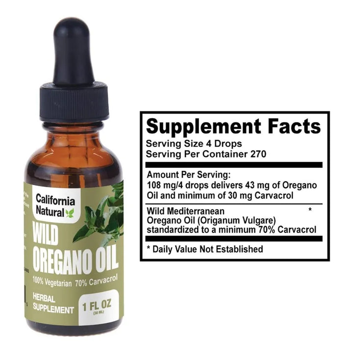 Aceite De Orégano Silvestre 30 Ml Apoyo Inmunológico Y Diges - Imagen 3