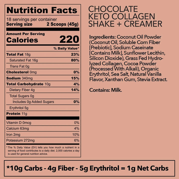 Batido Keto De Chocolate Con Aceite De Coco Y Péptidos De Co - Imagen 6