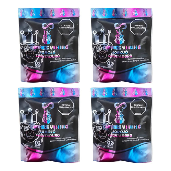 Potenciador Sexual Energizante 8 Gomitas Hombre Y Mujer Energía Adicional Borojó Chontaduro Natural Fresa Y Chicle - Imagen 1