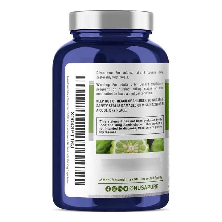 Cápsulas De Bergamota Cítrica 15000 Mg 200 Unidades Extracto - Imagen 3