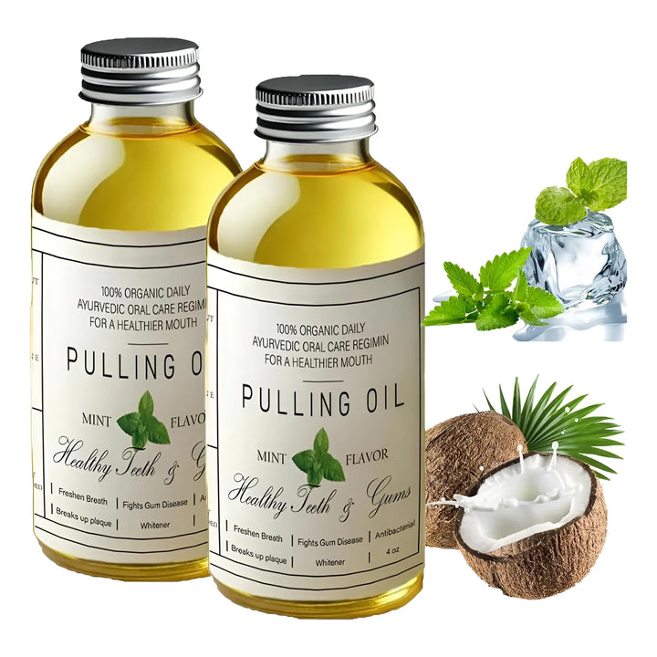 Aceite De Coco Natural Blanqueador Dental Frescura De Menta Fragancia - Imagen 1