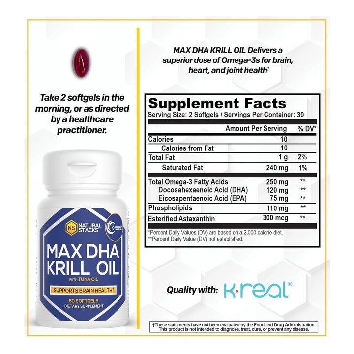 Cápsulas De Aceite De Krill Antártico 60 Unidades Apoyo Card - Imagen 2