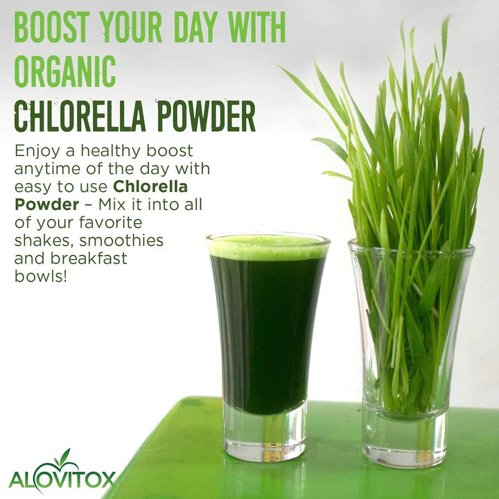 Chlorella En Polvo Orgánica 227 Gramos Superalimento Antioxi - Imagen 8