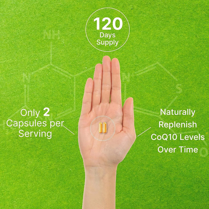 Coenzima Q10 200mg Y Pqq 200mcg 240 Cápsulas Vegetales Antio - Imagen 5
