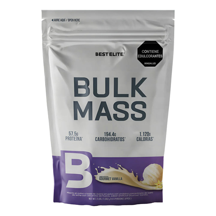 Proteina Hipercarolina Bulk Mass 3 Libras 3lb 3 Lb De Best Elite Mega Gainer Pro Smart Super - Imagen 1