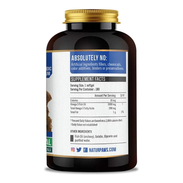 Aceite De Pescado Omega 3 Para Mascotas 1000 Mg Dha Epa Apoy - Imagen 3