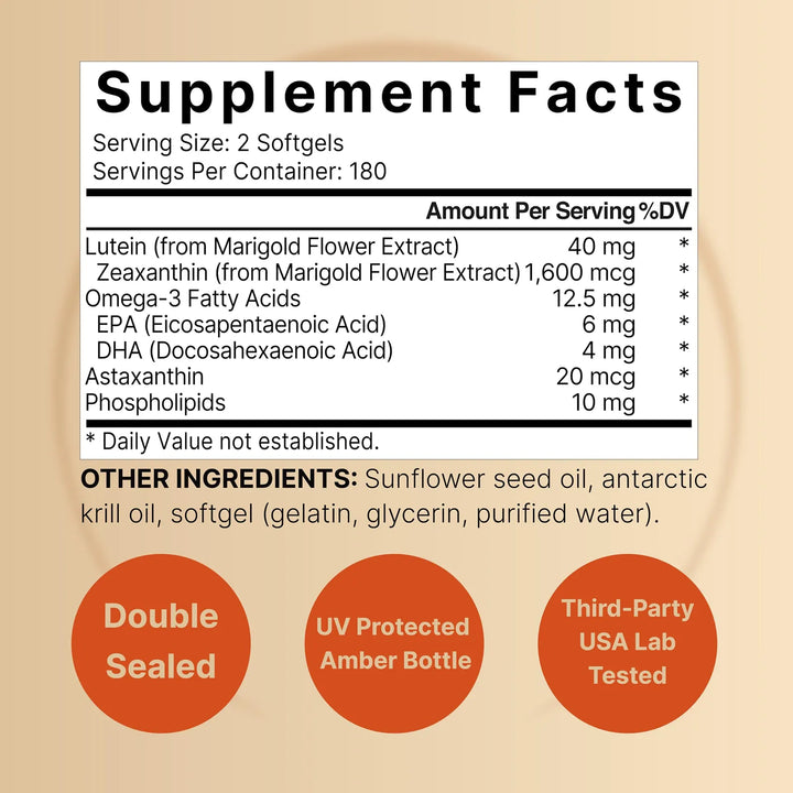 Cápsulas Blandas De Luteína Y Zeaxantina 40 Mg 1,6 Mg Omega - Imagen 2
