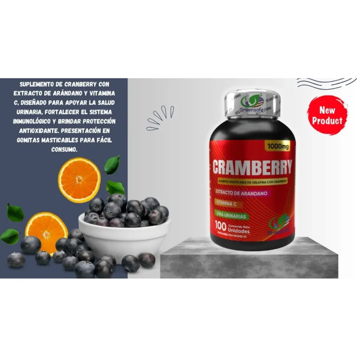 Cramberry 1000mg Americano Sin Sabor - Imagen 3