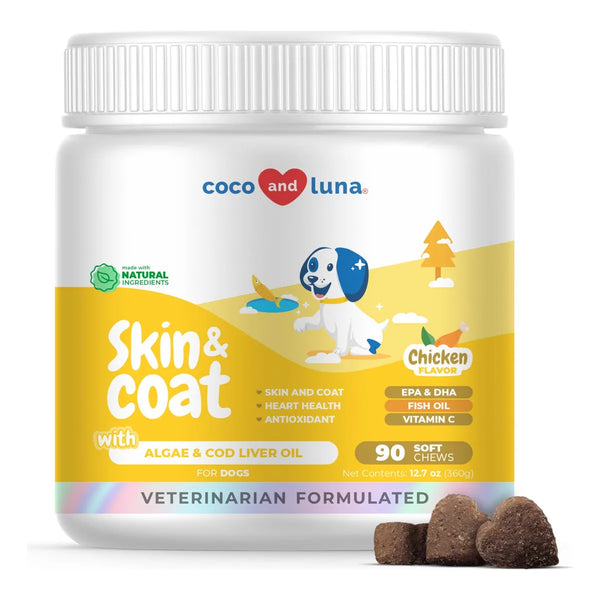 Aceite De Pescado Omega 3 Para Perros 90 Masticables Suaves Salud Articulaciones Y Piel