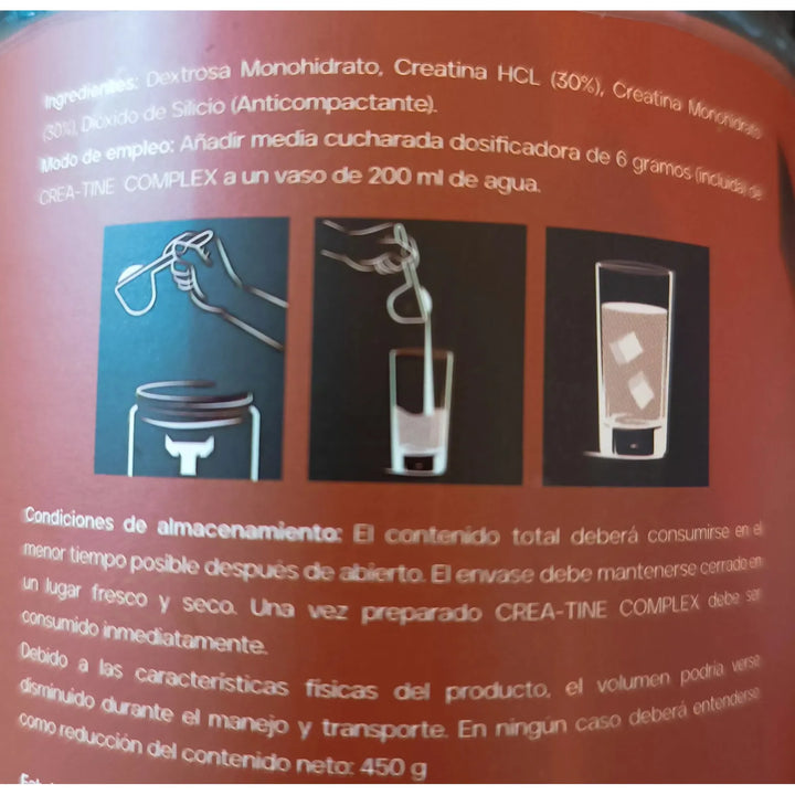 Creatina Complex Tnt Hcl Monohi - Imagen 4