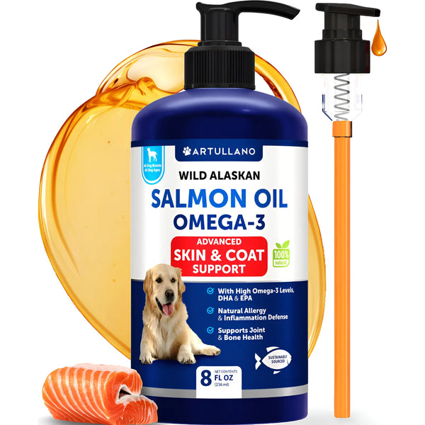 Aceite De Salmón Para Perros 240 Ml Omega 3 Natural Ácidos G - Imagen 1
