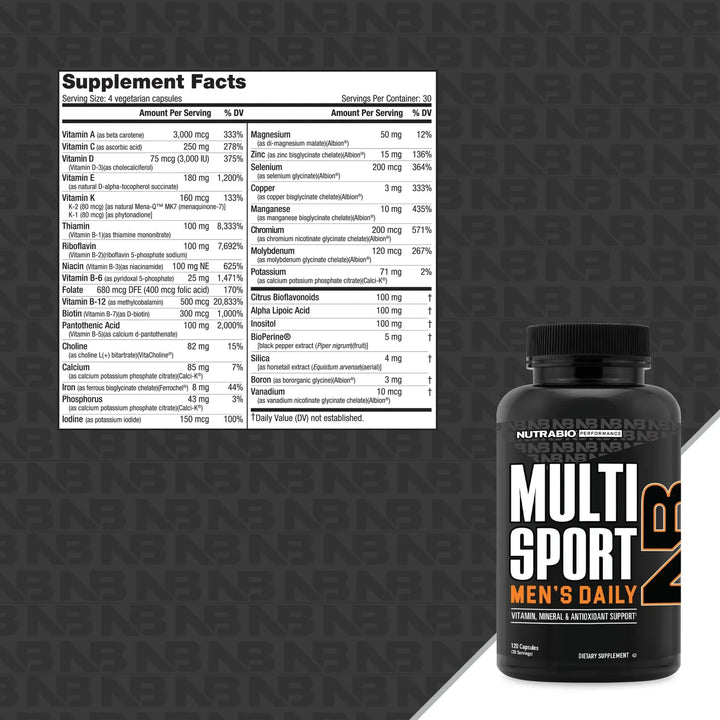 Multivitamina Para Hombre 33 Vitaminas Minerales Micronutrie - Imagen 2