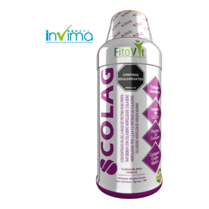 8 Colágenos Concentrados Péptidos De Colágeno Marino 1000ml Uva - Imagen 3