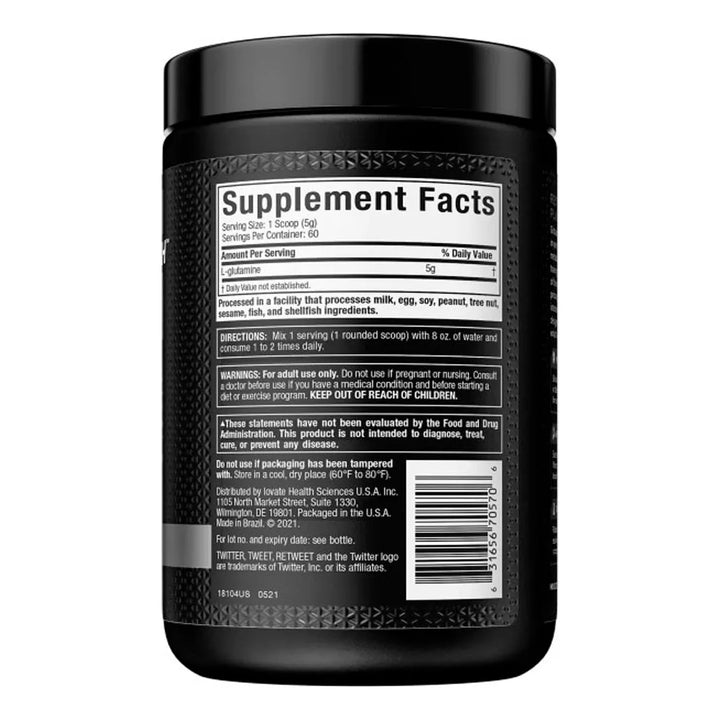 Glutamina Platinum Muscletech 300g Glutamine Pura - Imagen 2