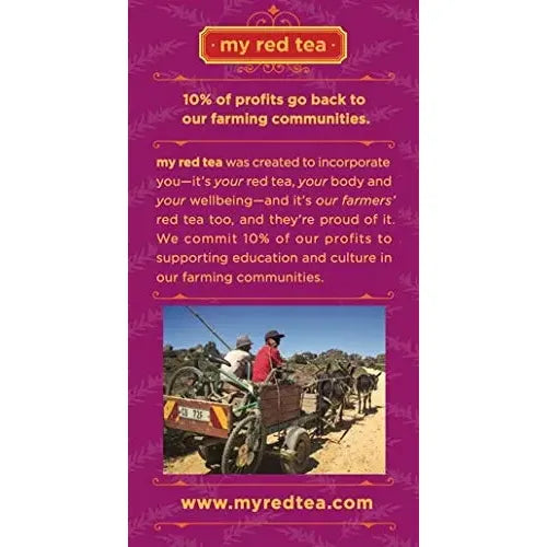 Té My Red Tea Rojo Orgánico 80 Bolsitas Libre De Cafeína Sudáfrica ...