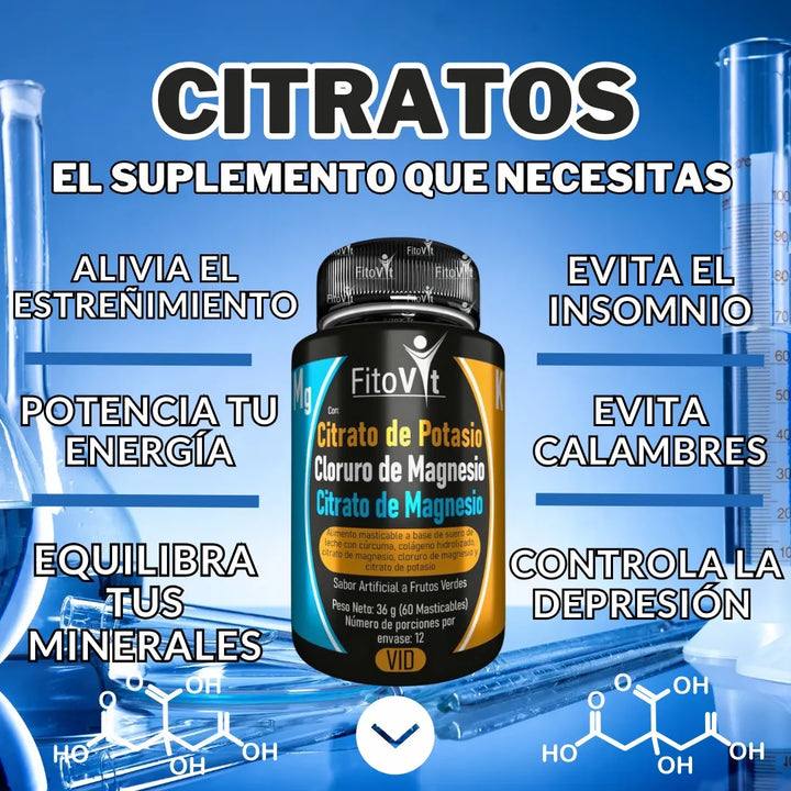 Melena De Leon Citratos De Magnesio Y Potasio Resveratrol Tripack Energía Y Concentración Original - Imagen 4