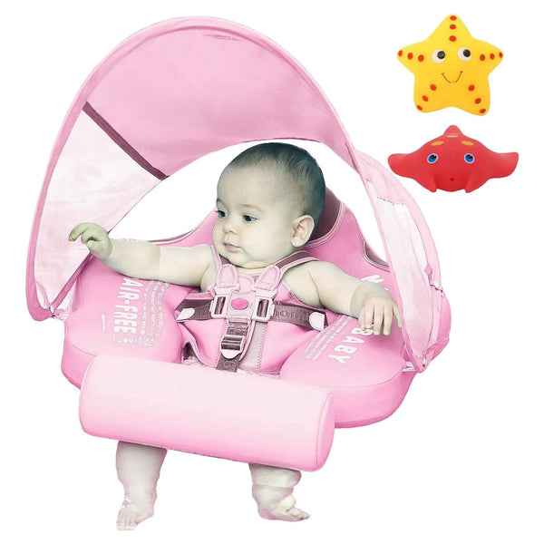 Flotador Mambobaby Con Cola Y Toldo FPS 50+ Para Bebes 3 A 24 Meses