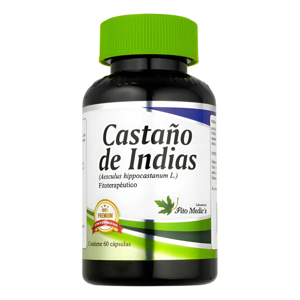 Castaño De Indias Varices X100 Capsulas Sin Sabor - Imagen 1