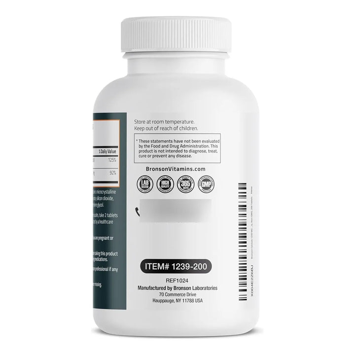 Calcio 1200 Mg Vitamina D3 1000 Ui Fórmula Alta Potencia 200 - Imagen 5