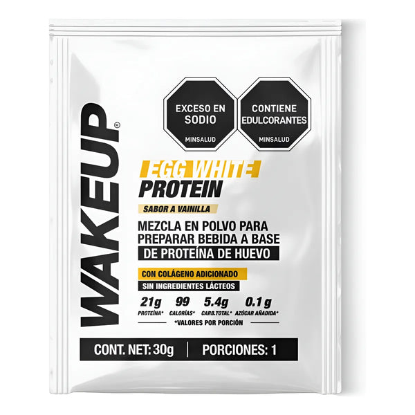 Proteina De Huevo Wakeup 30g Vainilla - Imagen 1