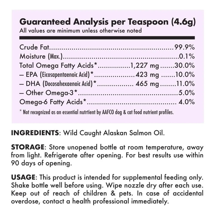 Aceite De Salmón Salvaje De Alaska Para Perros Y Gatos Omega - Imagen 6