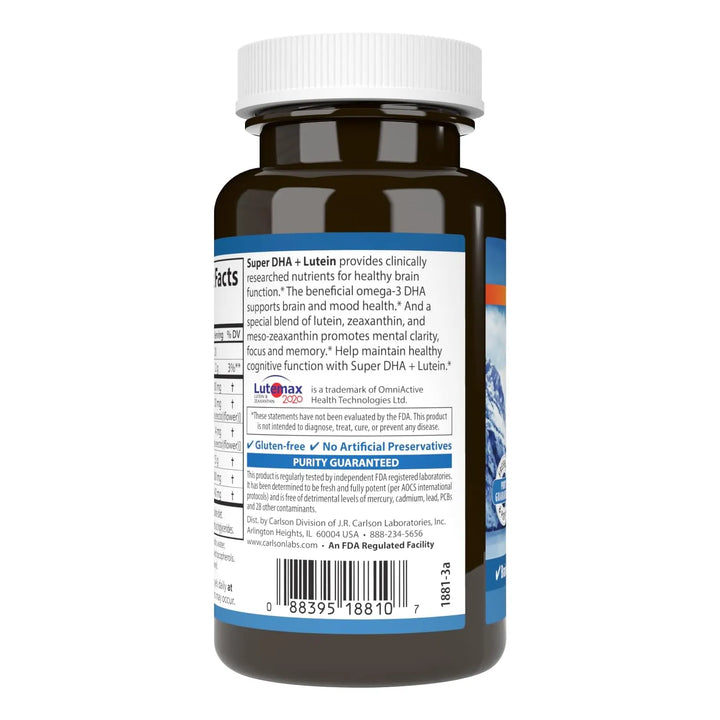 Cápsulas De Dha Y Luteína 1000 Mg 60 Unidades Para Salud Ocu - Imagen 3