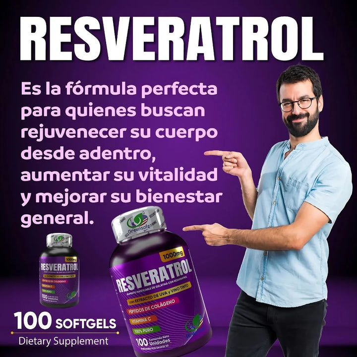3 Resveratrol + Peptidos De Colageno - Imagen 5