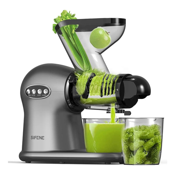 Exprimidor Lento SIFENE Max 2ª Generación Doble Canal Extracción Máxima Nutrición