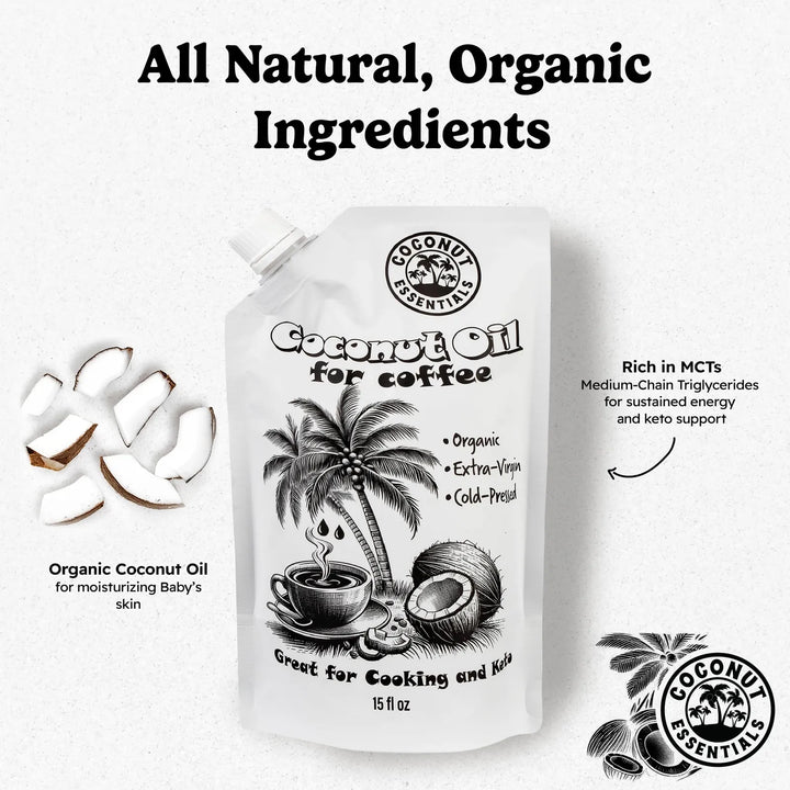Aceite De Coco Orgánico Prensado En Frío Para Café Y Cocinar Fragancia - Imagen 5